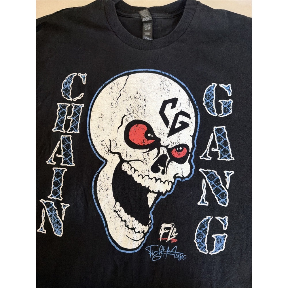 Chain Gang Hardcore Band Shirt Black Size Large
